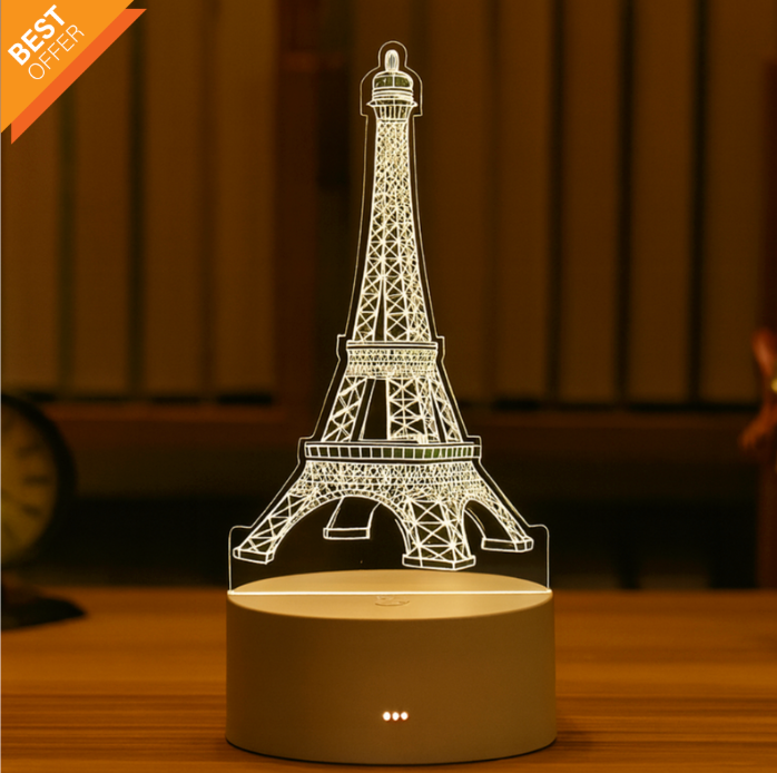 Eiffel Tower Night Light